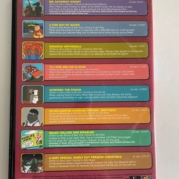 Family Guy Volume 2 Season 3 Three Pack of DVDs - Picture 10 of 16